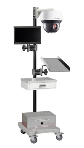 la Diagcam se présente sous la forme d’une perche médicale mobile.